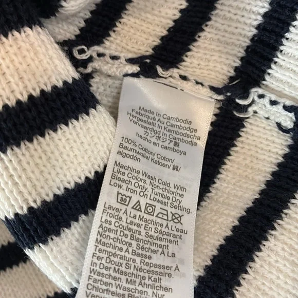 NWT J.Crew New relaxed Emilie sweater lady jacket in stripe Cardigan Sz S - Picture 8 of 9